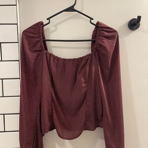 Abercrombie & Fitch Maroon Blouse